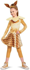 Disguise Pokemon Eevee Costume for Kids, Girls Deluxe Character Outfit, Child Size Large (10-12)