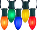 Minetom 100Ft Christmas Lights Outdoor, with 100 LED Matte Bulbs Multicolor