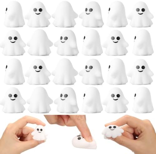 Thenshop 25 Pcs Halloween White Ghost Balls Trick or Treat Party Favors