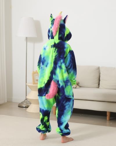 Animal Onesie Pajamas for Kids, Soft Flannel Halloween Cosplay Costume for Boys Girls