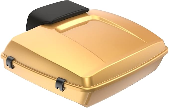 Advanblack Road Glide Tour Trunk Pack Black Hole Razor Tour Trunk Pack Backrest Pad for '97-'25 Harley Touring Road King Street Glide Electra Glide CVO Models