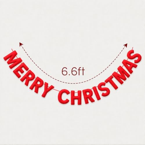 Christmas Decorations - 6.6 Ft Merry Christmas Banners Christmas Decor
