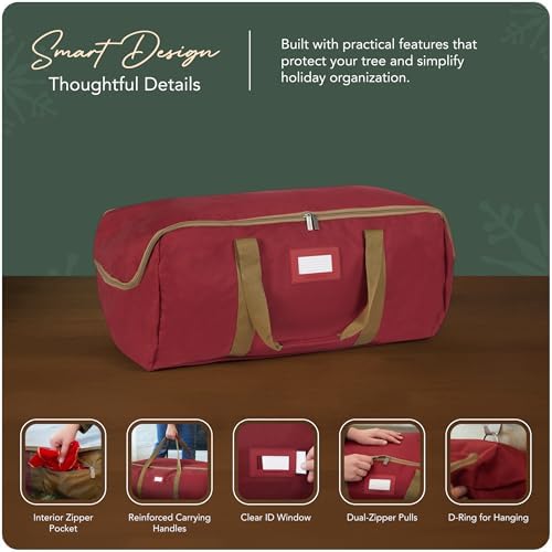 Covermates Christmas Tree Storage Bag, Fits 3 ft Trees, Red