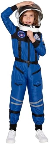 Spooktacular Creations Astronaut Costume with Helmet, Space Suit for Toddler, Kids Astronaut Halloween Costume for Cosplay