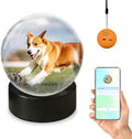 Memory Sphere Lamp, Crystal Ball Video Player 2.8" Memory Orbs Ornament 4GB Uploadable Videos & Photos, Personalized Unique Desk Night for Couples Friends Birthday Christmas (Orange Memory Orb WIFI)