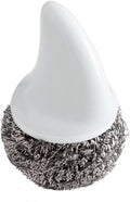 Steel Ball Pot Brush Cleaning Tableware Brush with Handle Stainless Steel Brush Pot Ball Kitchen Supplies(E)