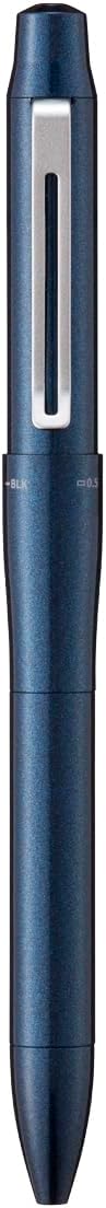 Uni Jetstream Prime 3&1 Multifunction Ballpoint Pen, Equipped with 0.5mm Oil-Based Ink (Black, Red, Blue), 0.5mm Mechanical Pencil, Metal Body, Dark Navy, MSXE4-5500-05D.9