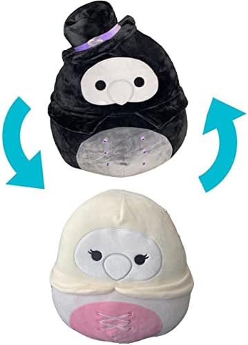 Squishmallow Official Kellytoy Halloween Squishy Soft Plush Toy Animals (Aldron Plague Doctor & Lyndon Plague Nurse Flip-A-Mallows, 5 Inch)