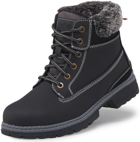 COTTIMO Womens Snow Hiking Winter Boots Casual Fur Lined Fashion Boots