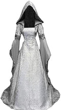 Women Deluxe Witch Dress Renaissance Vampire Halloween Costume