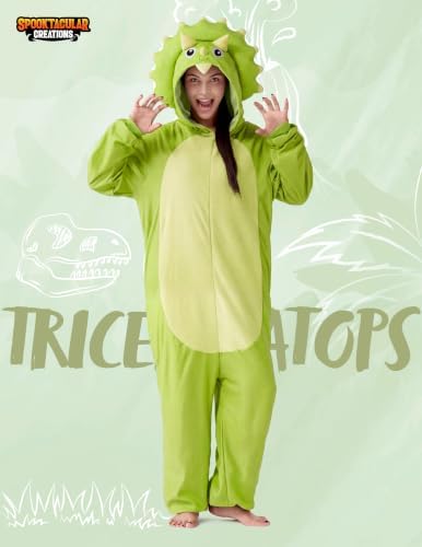 Spooktacular Creations Halloween Dalmatian Dragon Cow Costume, Animal Costume Hooded Jumpsuit for Halloween Cosplay Party