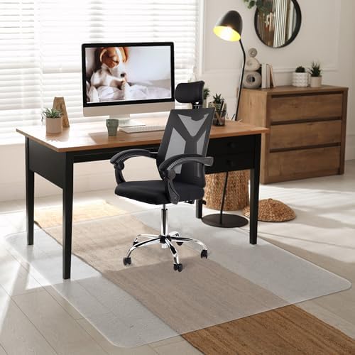Office Chair Mat for Hardwood Floor, 71"x71" Extra Large Desk Chair Mat for Hard & Tile Floor, Heavy Duty Protector for Home, Office, Kitchen, Living Room, Multi-Purpose