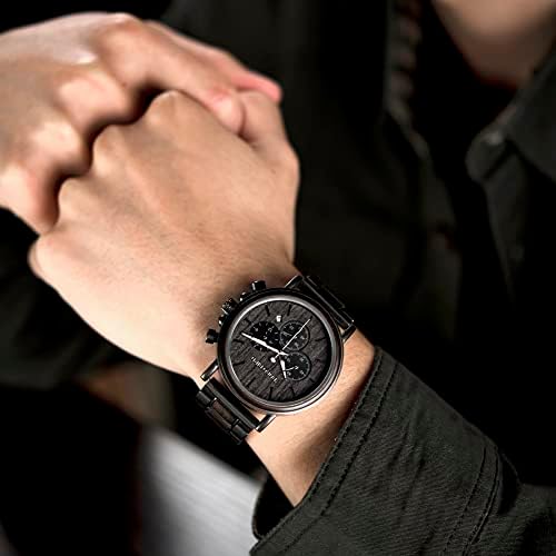 2win Engraved Wooden Watch for Boyfriend My MAN Fiancé Husband Customized Personalized Wood Watches for Men Birthday Anniversary Personalized Watch
