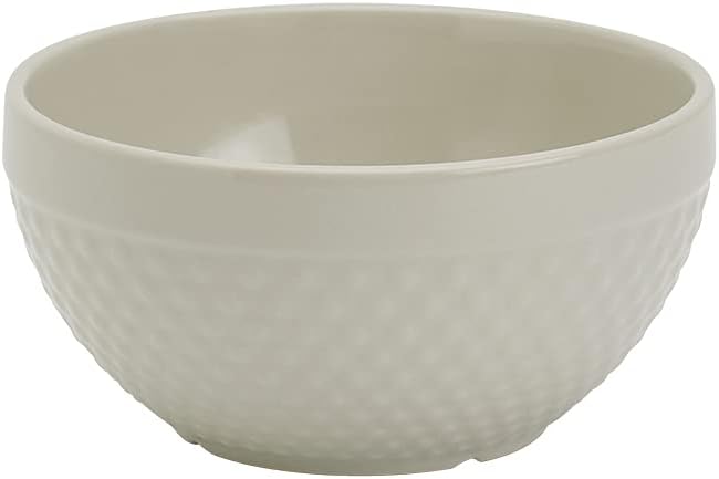 Tabletops Gallery Hobnail Style 4 Piece Timeless Grey Stoneware Nesting Mixing Bowl Set for Baking and Cooking