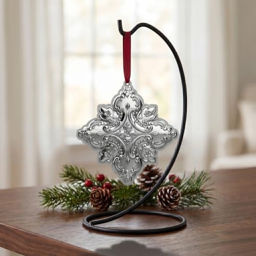 Wallace Sterling Silver Grande Baroque Snowflake Ornament 2026-29th Edition Annual Collectible, Handcrafted in USA, Comes with Gift Box, Ribbon and Velvet Pouch