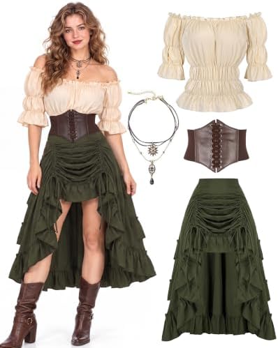Medieval/Renaissance Costume Women Pirate Costume Halloween Costume