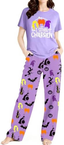 Skull Sets for Women Halloween Bloody Shirts Dancing Skeleton 2 Pc Set