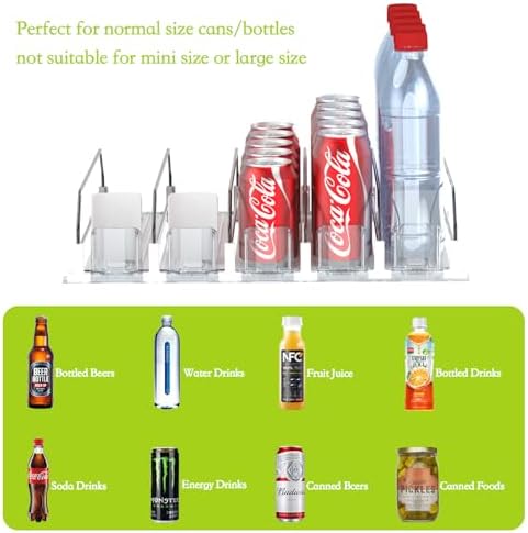 IBORING Drink Organizer for Fridge,Holds up to 25 Cans
