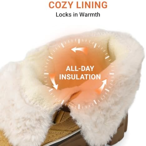 DREAM PAIRS Women’s Lace Up Ankle Snow Boots