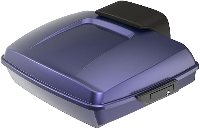 Advanblack Road Glide Tour Trunk Pack Purple Abyss Razor Tour Trunk Pack Backrest Pad for '97-'26 Harley Touring Road King Street Glide Electra Glide CVO models