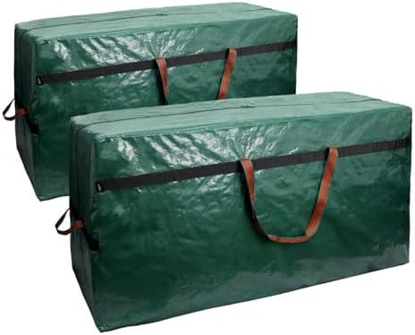 WFK 2 Pack 7FT Christmas Tree Storage Bag Waterproof Tree Bag Green