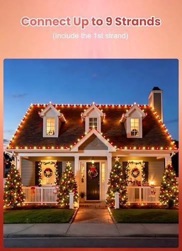 Vintage Christmas Lights Outdoor, 150Ft C9 String Lights with 75 LED Bulbs