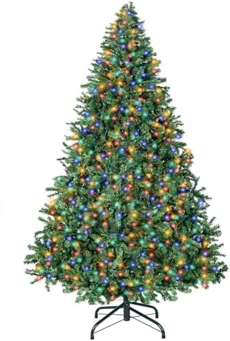 5FT Prelit Christmas Artificial Tree with Led Lights, Lighted Xmas Tree
