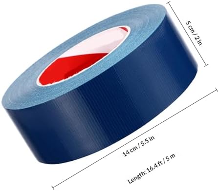 Heavy Duty Duct Tape 3 Rolls Blue Polyethylene Gauze Fiber