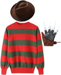 EBYTOP Halloween Scary Costume for Men 2026, Sweater with Hat Set