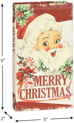 Mr. Christmas Vintage Santa Storage Books, Set of 3 Christmas Décor