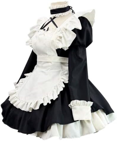 Gothic Maid Dress Women French Maid Cosplay Costume