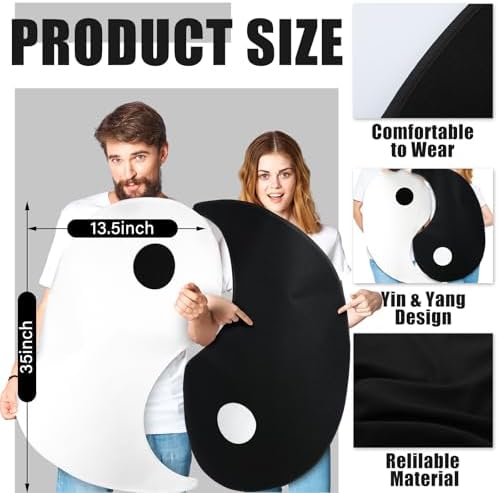 HooLing 2 Pcs Halloween Couples Costumes for Adult