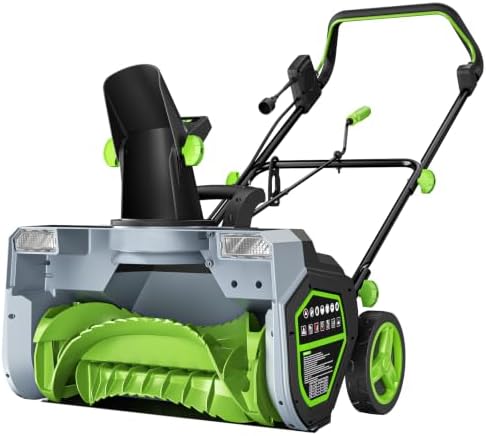 1800W Corded Electric Snow Blower, Snow Thrower for Driveways/Patio