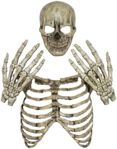 UNDERWRAPS Deluxe Hooded Cloak Grim Reaper Costume for Men, Includes Foam Skeleton Chest Plate, Mask & Oversized Hands