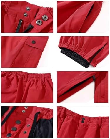 Mens Baggy Cargo Ski Pants Super Baggy Snowboard Snow Pant Women Insulated Loose Pant Sports Waterproof
