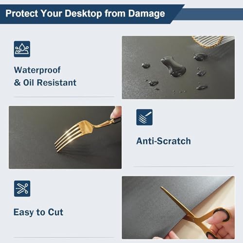 OstepDecor 36 x 54 in Black Table Protector 1.5mm Thick Plastic Table Cover