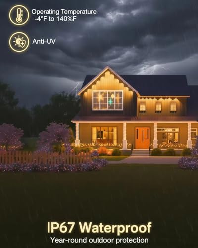 Permanent Lights for House (Warm White, 54Ft 36LED)