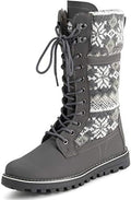 POLAR Womens Faux Fur Warm Thermal Waterproof Outdoor Walking Snow Winter Rubber Sole Calf Boots