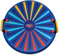 Flexible Flyer F26 Foam Saucer Sled for Kids and Adults - Solo Rider 26" Round Foam Sledding Disc Slider with Handles, Extremely Lightweight, Multicolor