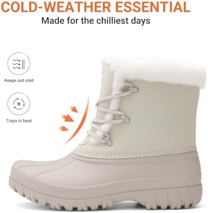 DREAM PAIRS Women's Winter Duck Snow Boots