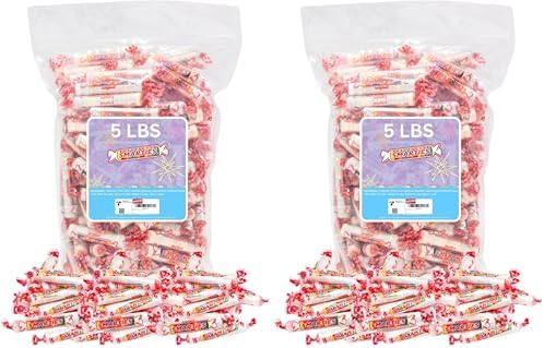Smarties Candy Bulk Rolls Original Flavor - Gluten & Vegan Free - Classic Sweetness From Family Owned Company Since 1949, Peanut Free & Dairy Free - Perfect Halloween Candy - 5 Pound Bag (Pack of 2)