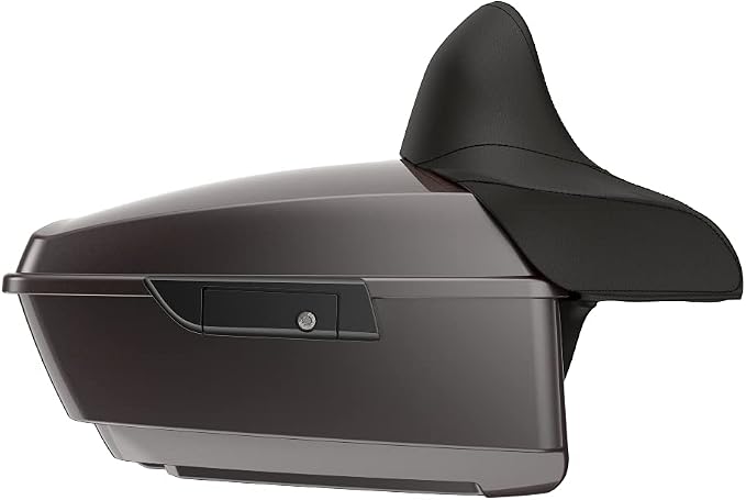 Advanblack Road Glide Tour Trunk Pack Sumatra Brown King Tour Trunk Pack Luggage +Wrap-Around Backrest Pad for '97-'25 Harley Touring Road King Street Glide Electra Glide CVO models
