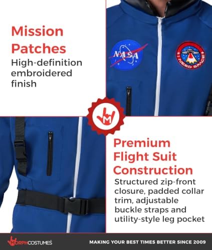 Morph, Astronaut Costume Men, Space Suit, Halloween Costumes for Men