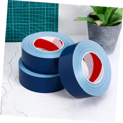 3 Rolls Heavy Duty Plumbers Tape Weather-Resistant Duct Tape Blue Strong Adhesive Wear Resistant Construction Shipping Repair Packaging
