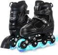 MammyGol Adjustable Inline Skates for Kids Boys Girls Youth Blades Roller Skates with Light up Wheels Ages 4-16