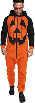 COOFANDY Mens Jumpsuit Onesie Hooded Full Zip One Piece Jogging Tracksuit