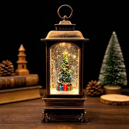 Christmas Snow Globe Lantern，Bronze‑Christmas Tree Gifts