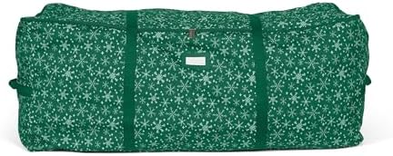 Covermates Christmas Tree Cinch Bag, Fits 9-11 ft Trees, Green Snowflake