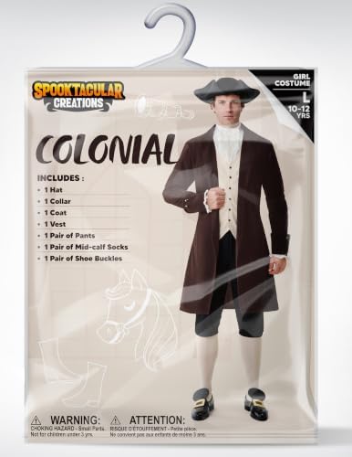 Spooktacular Creations 7pc Halloween Colonial Costume Men, Founding Father Costume for Themed Party