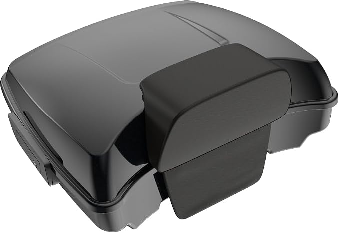 Advanblack Road Glide Tour Trunk Pack Midnight Pearl Razor Tour Trunk Pack Backrest Pad for '97-'25 Harley Touring Road King Street Glide Electra Glide CVO Models